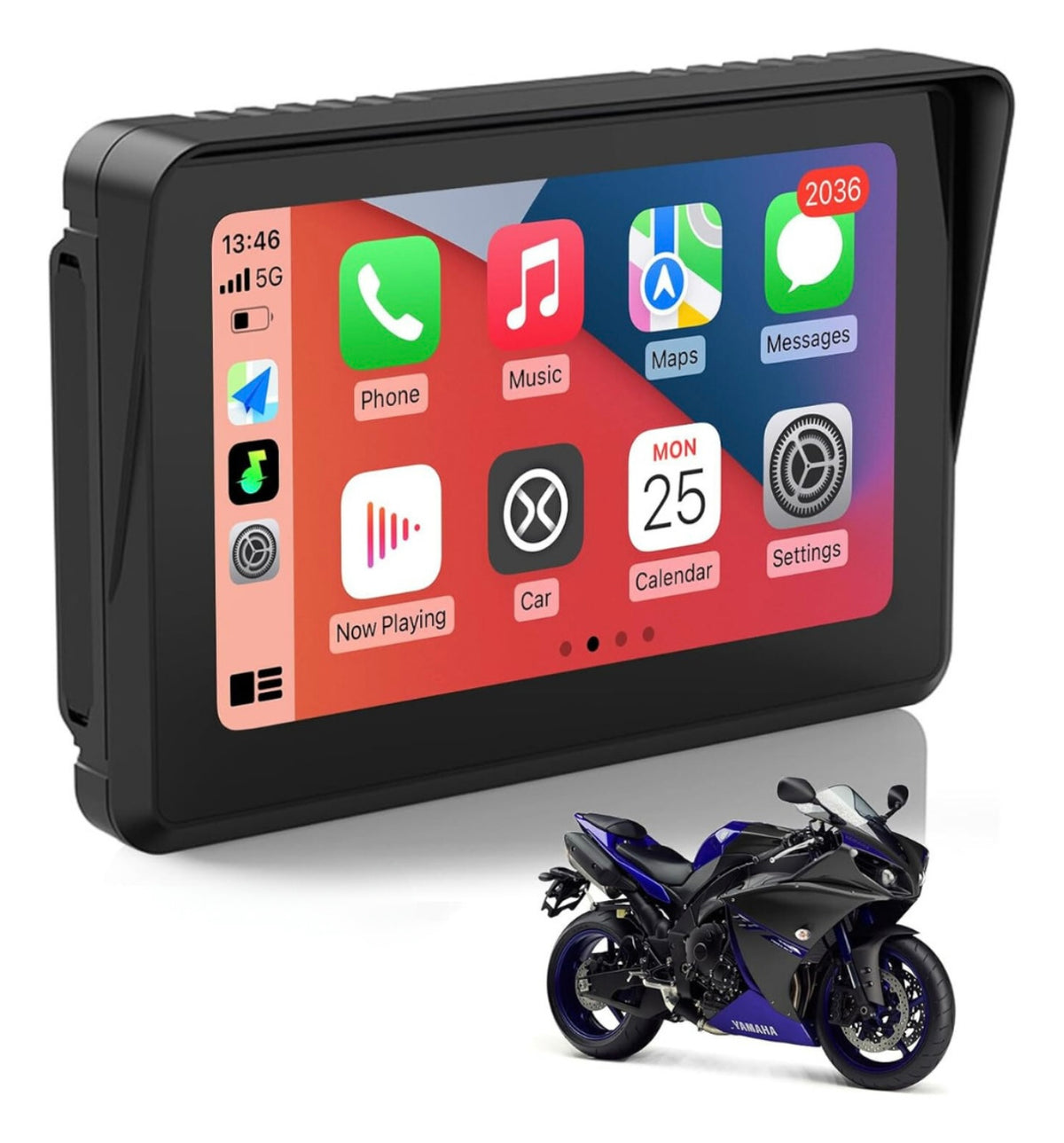 CarPlay para motos - Resistente al agua y antirrobo | 50% de descuento