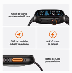 SmartWatch Ultra 2 GPS + cargador magnético + pulsera comprar 1 luz 3