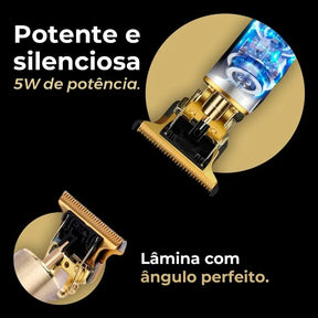 maquina profissional de cabelo e barba automatica