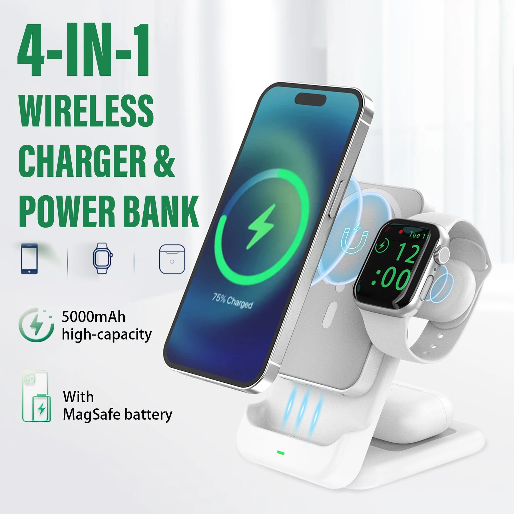 4 in 1 Power Bank Magnetic