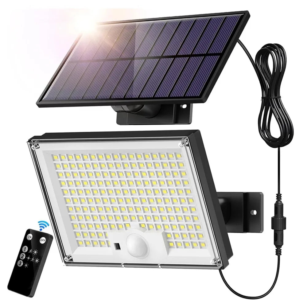 Waterproof LED solar light with motion sensor